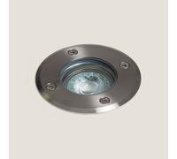 LEDKIA LIGHTING Foco Exterior Empotrable Suelo Basculante Inox GU10 Plateado
