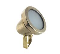 Foco Exterior Jardín Latón Cristal 10CM Alto IP64 Orientable GU10 Luz Lámpara