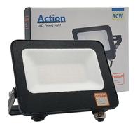 Foco Exterior LED 30W Negro Slim, 3300Lm, Reflector IP65, Proyector Led Ultrafino, Floodlight Lighting, Focos para jardín, terraza, garaje y patio, Luz Fría 5700K (30, Vatios)