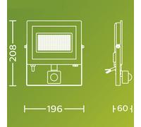 Foco exterior LED Philips Lois UE Sensor, 24 W, 5000 K IP65 True