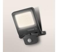 Foco exterior OSRAM ENDURA FLOOD, gris, sensor 30 W 830 IP44