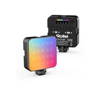 Foco Fotografia, Rollei Lumis Mini RGB Luz LED Cámara 360 Colore 2500~9000K | con Batería Integrada Recargable, Antorcha Fotografica para Grabar Vídeos en YouTube TikTok Vlog Streaming
