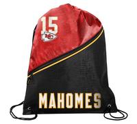 FOCO - Kansas City Chiefs High End Diagonal Drawstring Backpack Gym Bag - Patrick Mahome #15