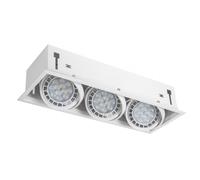 Foco kardan cesar empotrar 3xr111 blanco 17,2x48 bombillas no incluida