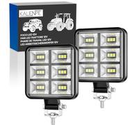 Foco led 12v 2 uds aluminio abs 18 led 6500K 8.4 cm 3.34" IP65 120% mas luminosidad que focos normales faros led 4x4 faros largo alcance led focos led 12v focos led 4x4 faros led tractor