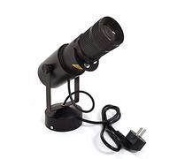 Foco LED blanco ajustable de 15 W, con apertura de iris, foco giratorio, para escenarios, iluminación de escenarios, efecto de luz para bodas, discotecas, fiestas, teatros, fotografía