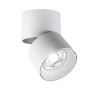 Foco LED COB de 15 W para montaje en superficie, ajustable 360°, luz blanca cálida/fría 3000 K/6000 K, downlight de techo para interiores, lámpara de pared giratoria de aluminio (luz neutra 4000 K).
