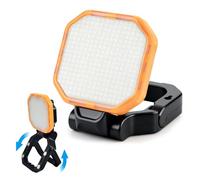 Foco LED con batería, 2000 lm, portátil, 4 modos de luz, lámpara de camping USB recargable, magnética e IPX4, lámpara de construcción para obras, cortes de energía, camping, exteriores