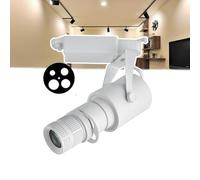 Foco LED De 20 W, Foco con Zoom para Escenario, Ajuste De Apertura De 4 Niveles, Rotación De 360°, Índice De Reproducción Cromática ≥90, para Restaurantes, Caligrafía Y Pintura,3000k,White
