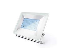 Foco LED de 50 W, foco de pared para exteriores, extra plano, marco blanco, IP65, blanco neutro, 4000 K
