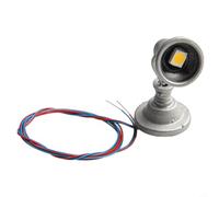 Foco LED de escala HO, 5 unidades, color blanco cálido para modelo de