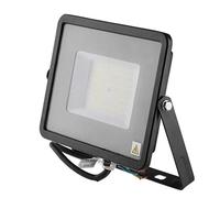 Foco LED de exterior con chip Samsung 50 W de color negro impermeable, luz blanca fría