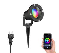 Foco LED de jardín DUK negro piqueta de suelo para exterior aluminio IP65 incl. [EEK: F]