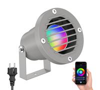 Foco LED de jardín DUK Rejilla para exterior gris IP65 incl. Smart Home RGBW
