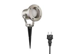 Foco LED de jardín MIBU con pincho de suelo para exterior acero inoxidable [EEK: F]