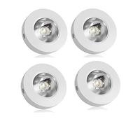 Foco LED de Techo Ultrafino de 6 Piezas, pequeño, para Montaje en ficie, Foco empotrable de Techo, Foco Simple, 3000 K, luz cálida COB, Paquete de 2, luz Blanca