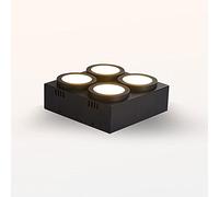Foco Led de Techo Way, Downlight de Superficie para Interiores, Lámpara de Techo Cuadrada para Isla de Cocina, Focos de Techo para Sala de Estar, Comedor Y Dormitorio / 6000K/Negro3000K