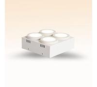 Foco Led de Techo Way, Downlight de Superficie para Interiores, Lámpara de Techo Cuadrada para Isla de Cocina, Focos de Techo para Sala de Estar, Comedor Y Dormitorio / 6000K/3000K