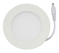 Foco LED empotrable de techo - 6 W - blanco neutro (~ 4500 K); redondo empotrable plano blanco