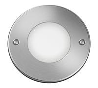 Foco LED empotrable exterior Moss (3 W, L x An: 10,5 x 10,5 cm, Blanco cálido, Acero inoxidable)