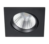 Foco LED empotrable Pamir cuadrado (5,5 W, Color de luz: Blanco cálido, Negro)