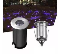 Foco LED Empotrable Para Exteriores, Sumergible, De 12 V A 24 V, IP68, De Acero Inoxidable, 1 W, Ideal Para Piscinas, Terrazas, Escaleras, Fuentes E Iluminación Paisajística(Warm White,42x72mm(12V))