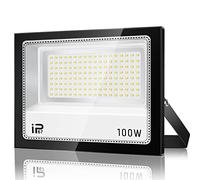 Foco LED Exterior 100W, 10000LM 7000K Proyector LED, IP67 Impermeable 144 LEDs Super Brillante Blanco Frío Luz de Seguridad, Potente Luces para Jardín, Garaje, Terraza, Patio Trasero