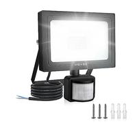 Foco led exterior con Sensor Movimiento de alto brillo 1000lm, 10W, MEIKEE Proyector led exterior de impermeable IP66, Iluminación led de seguridad, luz led para patio, jardín, camino