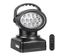 Foco LED giratorio de 360° for barco con base magnética, for camión y barco | Reflector LED con Control remoto de 50W, resistente al agua IP66, fuerte adsorción, luz de búsqueda, for SUV Marine Camping