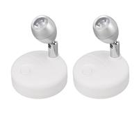 Foco LED inalámbrico RGB, Luces de acento a pilas, Mini Puck Light de interior, Iluminación regulable con mando a distancia y cabezal giratorio para pintar obras de arte