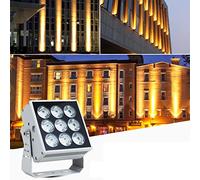 Foco Led Jardin - Focos Suelo Led Exterior, Luces De Haz De Porche De 110-230 V, Proyector LED De Larga Distancia IP65, Bañador De Pared Para Edificios Al Aire Libre ( Color : Cold White , Size : 27W