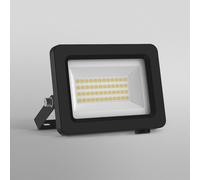 OSRAM , Proyector LED con clase de eficiencia energética A, carcasa de aluminio negra, 15 W, 2600 lm, para uso en exteriores, diseño compacto, bajo peso, fácil instalación, LED no sustituible