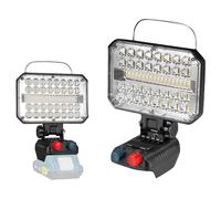 Foco LED Para Batería: Makita 18v Luz De Trabajo Portátil Con 100 Perlas LED Ultrabrillantes, Lámpara Con Batería, Luz De Trabajo Para Camping, Pesca, Trabajo, Emergencia (Batería No Incluida)