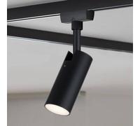 Paulmann URail Foco LED para riel Tubo (4,5 W, L x An x Al: 105 x 42 x 186 mm, Negro, Blanco neutro)