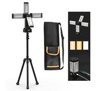 Foco Led Recargable de Aluminio de 13200 mAh con Trípode Plegable y Bolsa de Transporte, Luz Portatil de 8000 Lúmenes, para Emergencias, Campamentos, Vehículos Recreativos, Senderismo (Estándar)