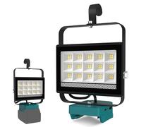 Foco LED Recargable para Baterías Ma-kita 18V T-SUN 4500LM 60W Luz LED Trabajo Portátil con USB/Type-C Protección de Baja Tensión 6000K Lámpara a Batería para Camping Construcción Garaje(Sin Batería)