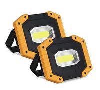 Foco LED Recargable T-SUN 2 Packs Luz LED Trabajo Portátil 30W 2000LM Foco Led Bateria 3 Modos Foco de Trabajo LED USB para Camping, Taller, Pesca, Emergencia