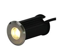 Foco LED Subacuático, Mini Foco Empotrable Suelo Exterior IP68 Acero Inoxidable 304 85-265V Para Al Aire Libre, Escalera, Piscina, Submarino Decoración ( Color : Blanco cálido , Tamaño : 52mm-1w )