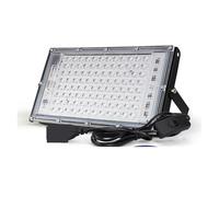 Foco LED UV De 50W Y 100W, Reflector For Interiores Exteriores, Lámpara Fluorescente Ultravioleta 395nm 400nm For Escenario, For Fiesta Garaje en el jardín(100W)