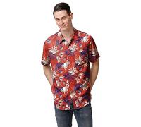 FOCO Licencia Oficial Camiseta de Fútbol de Hombre Manga Corta Floral Playa, Atlético de Madrid, S