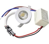 Foco mini LED spot empotrable, luz para escaleras y señalizadores de camino, 1 W, 220 V, IP20, orificio 25, 30 mm