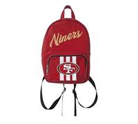 FOCO - Mini mochila de piel sintética con logotipo grande de la NFL para mujer