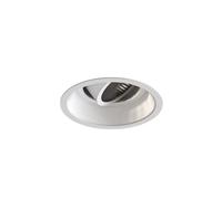Foco Minima Slimline Redondo Ajustable Resistente Al Fuego, Blanco Mate