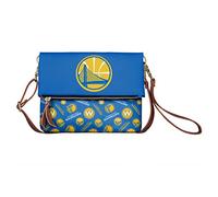 FOCO NBA Golden State Warriors Womens Printed Collection Foldover Tote Bagprinted Collection Foldover Tote Bag, Team Color, One Size