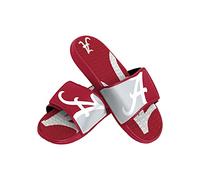 FOCO NCAA Alabama Crimson Tide Sandalias de gel de ducha deportiva para hombre, sandalias de gel de ducha deportivas, logo grande, XL (13-14) (FFSSNCCBBLGGEL)