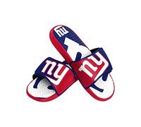 FOCO New York Giants NFL Mens Colorblock Big Logo Gel Slides - L