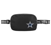 FOCO NFL - Bolso bandolera grande con logotipo del equipo, color negro, Dallas Cowboys, 5 x 2 x 7 inches