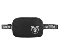 FOCO NFL - Bolso bandolera grande con logotipo del equipo, color negro, Las Vegas Raiders, 5 x 2 x 7 inches