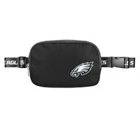 FOCO NFL - Bolso bandolera grande con logotipo del equipo, color negro, Philadelphia Eagles, 5 x 2 x 7 inches