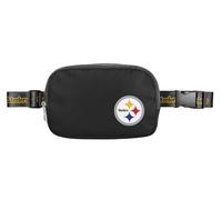 FOCO NFL - Bolso bandolera grande con logotipo del equipo, color negro, Pittsburgh Steelers, 7 x 5 x 2 inches